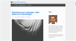 Desktop Screenshot of itsdigitalmarketing.co.uk